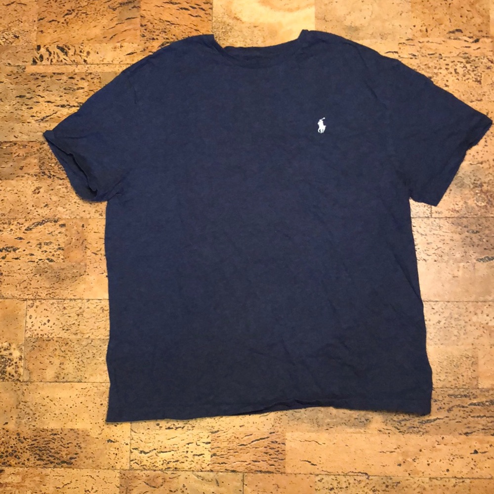 Navy Polo Ralph Lauren Short Sleeve Tee, M